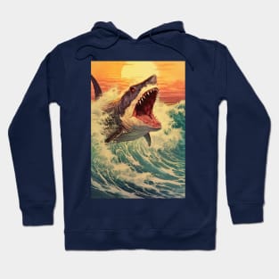 Leaping Hungry Shark Hoodie